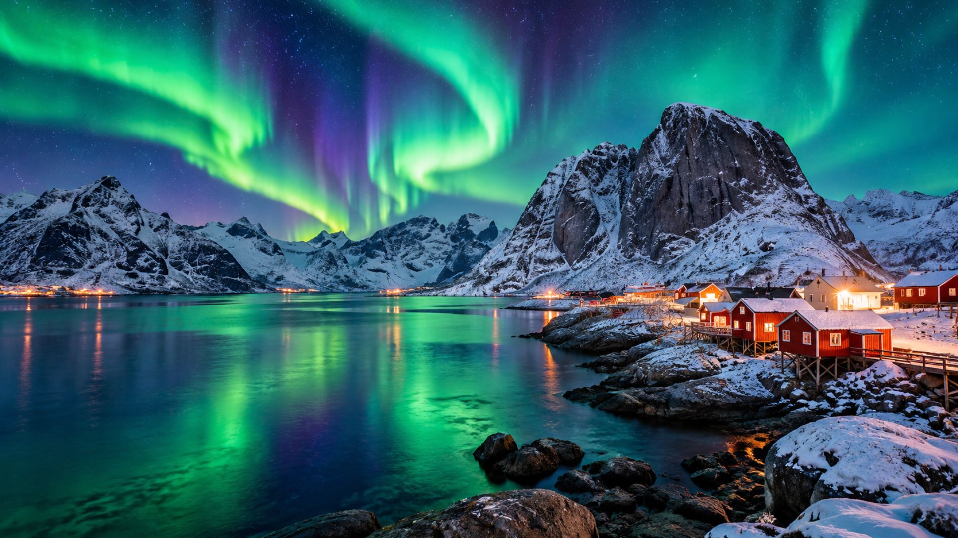 LOFOTEN E AURORA BOREALE
